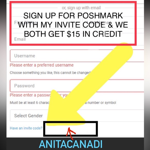 - sign up with my invite code, and we both get $15 in credit.
* ANITACANADI * 💝 - Picture 3 of 6